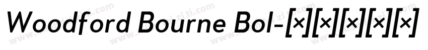 Woodford Bourne Bol字体转换